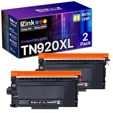 E-Z Ink TN920XL TN920 Toner Cartridge HL-L6210DW: Compatible for Brother TN-920XL TN-920 High Yield to Use with HL-L6210DW HL-L5210DW HL-L6210DWT HL-L5210DN HL-L5210DWT (2 Black, with Chip) - Image 1