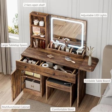 GarveeHome Makeup Vanity Desk - Image 7