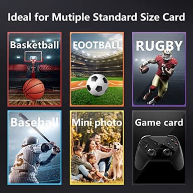 Mlikero 1000 Count Card Sleeves, Baseball Card Sleeves for Standard Cards, 10 Colors Trading Cards Sleeves Fit for MTG, Football Card, Sports Cards, Game Cards - Image 6