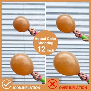 PartyWoo Light Brown Balloons 100 pcs Different Sizes of 18 12 10 5 Inch Caramel Brown Tan Boho Neutral Latex Balloon Arch Kit Garland for Birthday Wedding Baby Shower Party Decorations Brown-F10 - Image 3