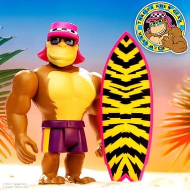 Super7 Thrilla Krew Thrilla Gorilla - 3.75" Thrilla Krew Action Figure with Accessory Classic Surf and Skateboard Collectibles and Retro Toys - Image 4
