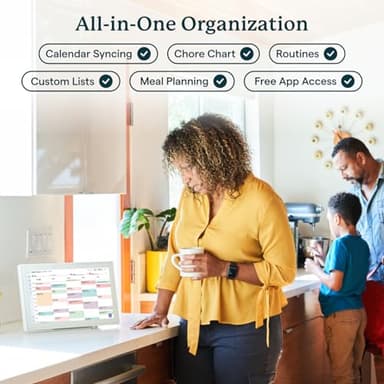 Skylight Calendar: 15-inch Wall Planner Digital Calendar & Chore Chart, Smart Touchscreen Interactive Display for Family Schedules – Wall Mount Included, Great for Organizing Your 2025 Calendar - Image 3