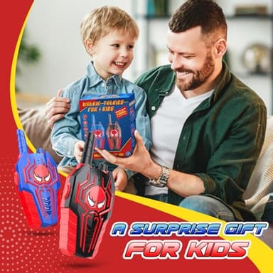 Cool Walkie Talkies for Boys Kids: Gifts Toys for 3 4 5 6 7 8 Year Old Boys Ages 5-7 Kids Walkie Talkies 2 Pack Outdoor Hiking Camping 2 Way Radio Toy Age 3-8 Year Old Boy Girl Birthday Gifts - Image 5