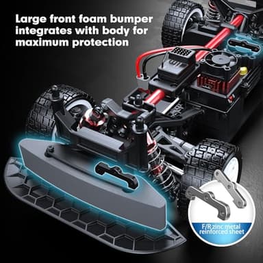 MJX Hyper GO 14303 1/14 Citroen C3 Fast RC Cars for Adults, Max 40mph Brushless RC Drift Car with Gyro, 4WD RTR High Speed RC Rally Car, 2 of 2000 mAh Drifting RC Remote Control Car for Adult - Image 4