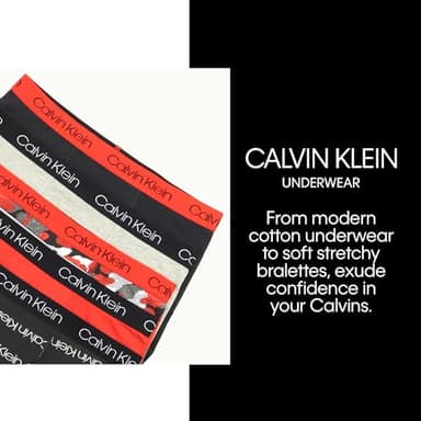 Calvin Klein Boys Little Modern Cotton Boxer Briefs, 5 Pack Black, Grey, White, Light Blue, NavyLarge - Image 6