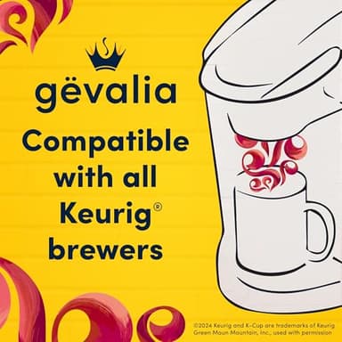 Gevalia Frothy 2-Step Artificially Flavored Cappuccino Espresso Style K‐Cup Coffee Pods & Froth Packets Kit, 6 ct. Box - Image 9