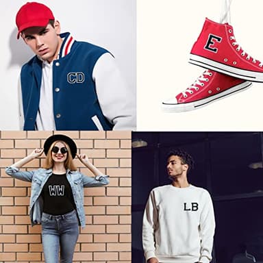 GYGYL Iron on Letters Patches, 9Pcs of 2 Inch Pink Letter "M" Patches, Alphabet Embroidered Patch for Clothes, Dress, Hat, Socks, Jeans, DIY Accessories - Image 4