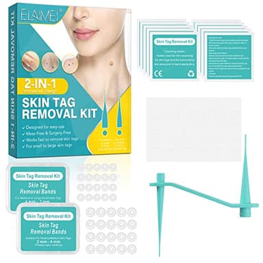 Skin Tag Remover, FDA-Cleared Skin Tag Removal Kit Device, Safe and Effective Home Use (Yellow) - Image 1