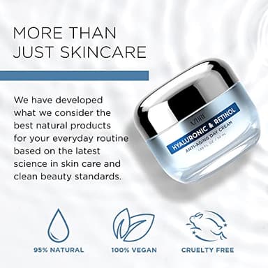 Azure Cosmetics Hyaluronic Acid Moisturizer Face Cream - Dermatologist Tested, Anti-Aging Retinol Cream for Dark Spots, Fine Lines & Wrinkles - Clean Beauty, Korean Skincare - All Skin Type - 1.69 oz - Image 5