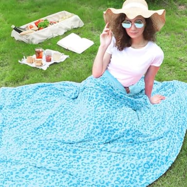 ZHIKU Warm Blanket Throw Soft Fleece Blankets Throw Blanket Lightweight 40"x50" - Image 2