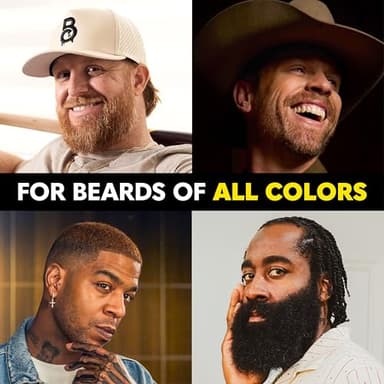The Beard Club 1 Day Temporary Beard Dye for Men - Black Beard, Mustache & Eyebrow Color for a Fuller, Well-Defined Look, Water & Sweat Resistant, Up to 30 Applications, 0.3 fl oz - Image 2