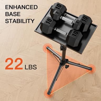 AMADA Projector Stand, Laptop Stand with Adjustable Height 22 to 36 inch, Heavy Duty Projector Mount as DJ Racks, Portable Projector Tripod Stand, Tall Floor Stand for Office, Home, Stage or Studio - Image 4