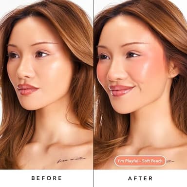 Sacheu Cheek STAY-N Liquid Blush for Cheeks — High Pigment, Buildable, Lightweight Cream Blush for Dewy & Radiant Flushed Cheeks — Long-lasting & Cruelty Free, I'm Playful - Image 8