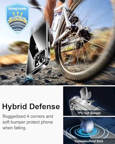 HOOMIL Case for iPhone 13 Mini 5.4-Inch, Non-Yellowing, Drop Protection, Anti-Scratch Transparent Hard Back Phone Cover - Crystal Clear - Image 5