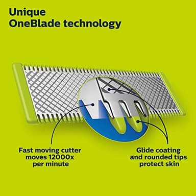 Philips Norelco OneBlade 360 Blades, Genuine Replacement Blades for OneBlade Electric Shaver and Trimmer, 4 Pack, QP440/80 - Image 3