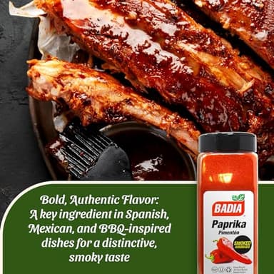 Badia Smoked Paprika, 16 oz - Rich, Smoky Flavor for Cooking, Grilling & Seasoning, All-Natural Spice - Image 3