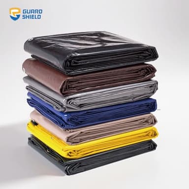GUARD SHIELD Black Silver Tarp Waterproof 20x25 Feet Rain Cover for Outdoor Lightweight Weatherproof Tarps 8mil - Image 7