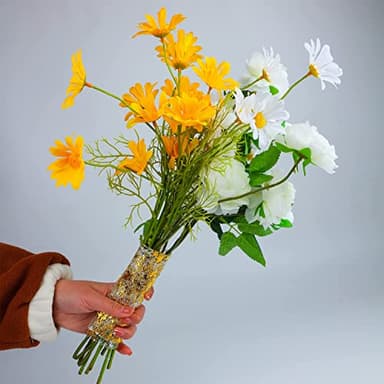 Snowkingdom 2 Pieces Gold Table Runner, Sequin Glitter Foil Metallic Thin Mesh Runner Roll 11"x108", Gold Table Decorations for Event Party, Wedding, Birthday Party, Christmas - Image 5