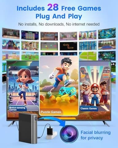 AR Motion Gaming Console - Plug & Play Video Game System for Kids & Families. Great for Indoor Physical Play, Interactive Family Fun, Game Nights, Playtime and Playdates - Image 3
