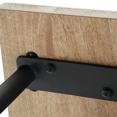 SIMPLIHOME Berkeley SOLID MANGO WOOD 56 inch Wide Industrial Entryway Bench in Natural for the Living Room, Entryway and Family Room - Image 7