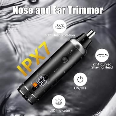 Professional Hair Clippers and Trimmer Set for Men, Beard Trimmer & Foil Shaver & Nose Trimmer Kit, Cordless Mens Clippers and Grooming Kit for Hair Cutting, Beard Styling, Home, Barber - Image 5