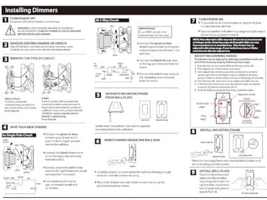 Cloudy Bay in Wall Dimmer Switch for LED Light/CFL/Incandescent,3-Way Single Pole Dimmable Slide,600 Watt max,Cover Plate Included - Image 5
