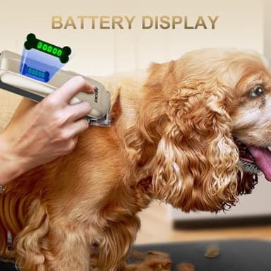 Aibors Quiet Dog Grooming Clippers - 2000mAh Long-lasting Dog Clippers for Grooming,Waterproof Rechargeable Cordless Clippers for Dogs Grooming,Adjustable Safe and Easy to Clean Home Pet Grooming Tool - Image 7