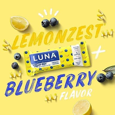 LUNA Bar - Mash-Ups LemonZest + Blueberry Flavor - Snack Bars - Non-GMO - Gluten-Free Protein Bars - Made with Organic Oats (15 Pack) - Image 3