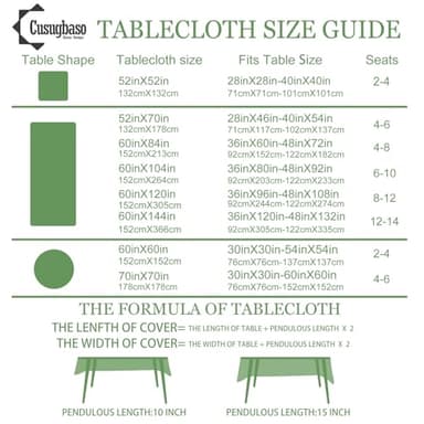 cusugbaso Boho Tablecloth 60x84 Inch Rectangle - Cotton Linen Vintage Rustic Farmhouse Bohemian Decorations for Home, Water-Resistant Washable Table Cloth for Party,Table, Outdoor - Image 7