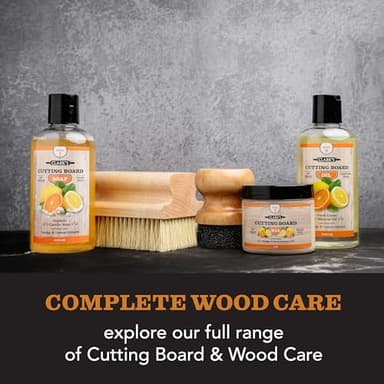 CLARK'S Cutting Board Oil & Wax Applicator - Elegant Design With Ergonomic Handle - Restores Beauty Of Your Butcher Block And Wood Surfaces - Smooth And Consistent Finish - Made From Hardwood Maple - Image 7