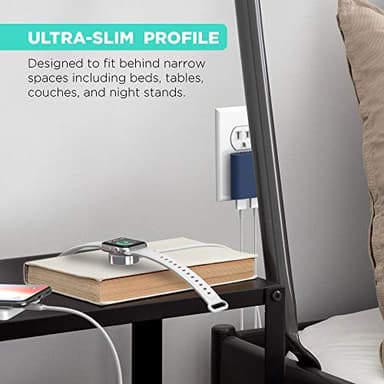 iHome 2-Port USB Wall Charger, AC Pro Multiport Plug Adapter, Phone Charging Block with Dual Ports, Flat Wall Adapter for Home & Travel - Image 3