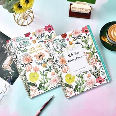 2025-2026 Monthly Planner/Calendar - Jul 2025 - Dec 2026, 18 Monthly Planner 2025-2026, 9’’ x 11'', Academic Planner with Tabs, 2-sided Pockets, Twin-wire Biding, Holidays, Notes Pages, Julian Dates - Image 8