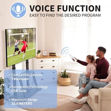 BN59-01391A Solar Voice Remote Replacement for Samsung Frame TV Remote with Bluetooth Rechargeable Solar Cell, for Samsung 2021-2023 Smart TVs Ultra HD 4K 8K Neo QLED UHD, 4 Shortcut Buttons, White - Image 7