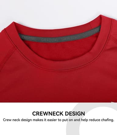 G Gradual Youth Boys Compression Thermal Shirt Long Sleeve Fleece Undershirt for Boy Football Baseball Soccer Base Layer - Image 4