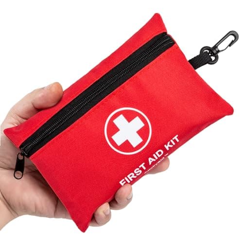 Atickyaid Mini First Aid Kit - 140 Piece Small First Aid Medical Kit for Car, Home, Office, Travel, Camping, Sports, Outdoor, School - Emergency First Aid Supplies and Survival Kit - Image 1