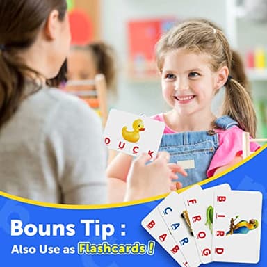 Educational Toys for 3 4 5 Year Old for Toddlers 2-4 Year Matching Letter Games for 3-5 Montessori Toys for Kids Toy for Ages 2-4 4-6 Birthday Halloween Christmas Easter Gifts for 3-5 Year Old - Image 4