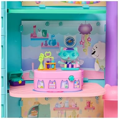 Gabby’s Dollhouse, Celebration Series MerCat Bobble Figure with Dollhouse Furniture and Accessories, Kids Toys for Girls & Boys Ages 3 and Up - Image 9