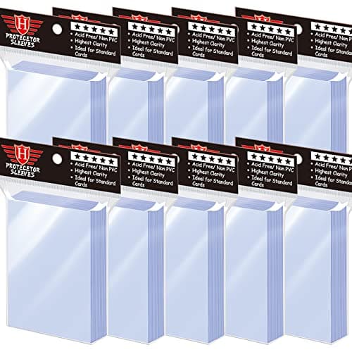 1000 Pcs Toploaders for Trading Cards, Soft Penny Sleeves Protectors Plastic Holders Fit for MTG, Baseball, Sports, Game Standard Cards - Image 1