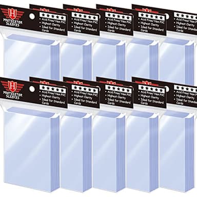 1000 Pcs Toploaders for Trading Cards, Soft Penny Sleeves Protectors Plastic Holders Fit for MTG, Baseball, Sports, Game Standard Cards - Image 1