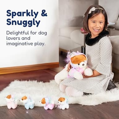 PixieCrush Dog Stuffed Animals - Bernese Mommy with 4 Puppies in Her Tummy - Huggable and Fluffy Dog Plushies for Imaginative Play - Plush Toys Suitable for Kids 3 Years Old and Above - 5" x 10" x 8" - Image 4