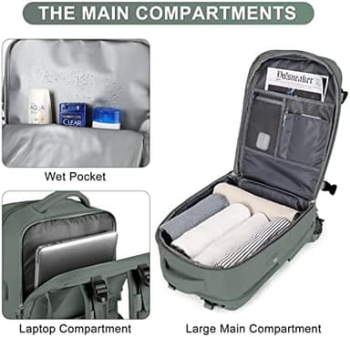 Travel Backpack For Women Men Airline Approved Carry On Backpack Flight Approved Waterproof Sports Luggage Backpack Casual Daypack Small Hiking Backpacks - Image 5