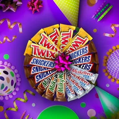 SNICKERS, TWIX, 3 MUSKETEERS, MILKY WAY Full Size Halloween Chocolate Candy Variety Pack, 18 ct Bulk Candy Box - Image 7