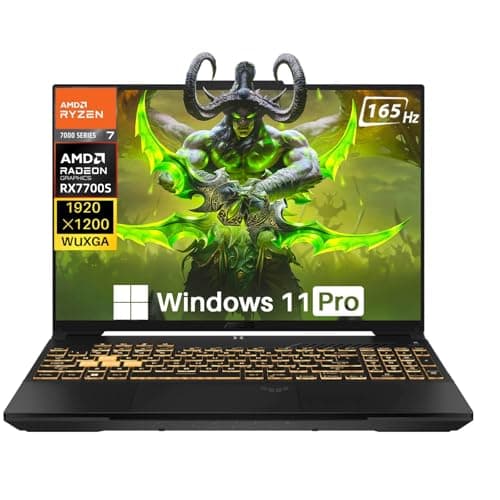 ASUS TUF A16 Gaming Laptop, Radeon RX 7700S 8 GB(Beats RTX 4060), AMD Ryzen 7 7735HS(Up to 4.75 GHz, Beats i7-13620H), 16" FHD 165 Hz, 64 GB DDR5, 1 TB SSD, Wi-Fi 6, Windows 11 Pro, Office 2024 - Image 1