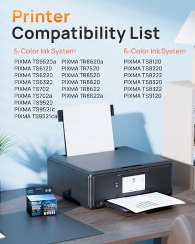 E-Z Ink Compatible TS9120 Ink Cartridge Replacement for Canon PGI-280XXL CLI-281XXL PGI 280XXL CLI 281XXL to use with PIXMA TS8320 TS8220 TS8120 (PGBK, Black, Photo Blue, Cyan, Magenta, Yellow) 6 Pack - Image 3