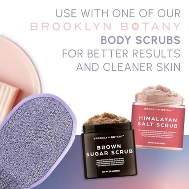 Brooklyn Botany Exfoliating Mitt for Bath and Shower – Heavy Duty Exfoliating Body Scrubber for Massage and Dead Skin Remover for Body – 1 Mitt - Image 3