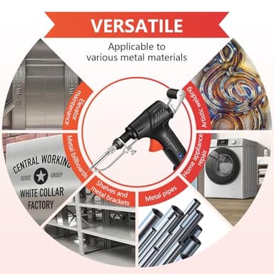 Ayyecoeeye Welder Five-Piece Set, Versatile Internally Heated Industrial Laser Welding Tools, 3 In 1 Handheld Rust Removal/Cutting/Welding with Spare Tin Wire - Image 5
