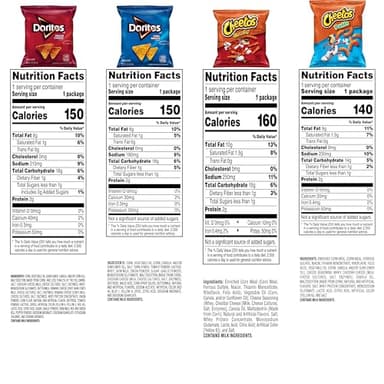 Frito-Lay Doritos & Cheetos Mix Variety Pack, Single Serve Snack Bags (Pack of 21) - Image 2