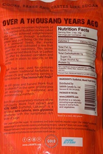 Lakanto "Classic" Monkfruit Natural Sweetener, 8.29 Oz (235 g), Pack of 2 - Image 3