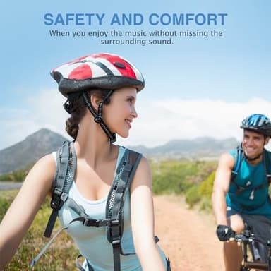 CHENSIVE Bone Conduction Headphones Wireless Headphones Bluetooth 5.3 Open Ear Headphones 10H Playtime Sports Earphones with Mic, IPX6 Waterproof Headset for Running,Cycling, Hiking, Driving - Image 3