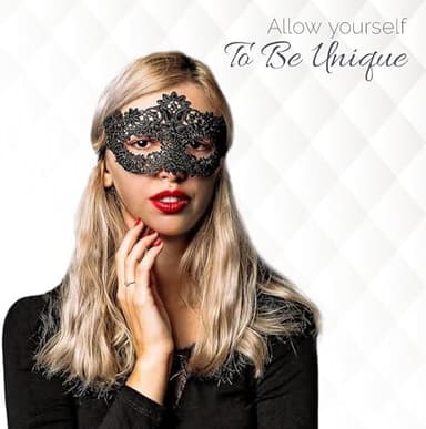 Masquerade Mask for Couples Women and Men - 3 Pack Venetian Gold and Black Lace, Mardi Gras Mask - Image 4